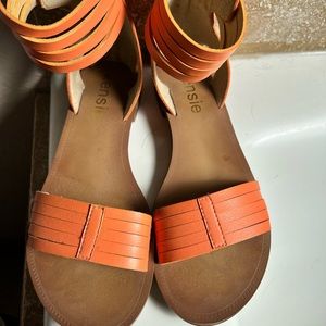 Orange sandals
